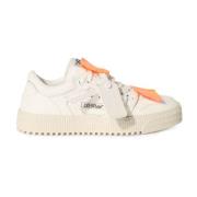 Witte Veterschoenen met Logo Off White , White , Dames