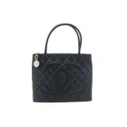 Pre-owned Leather handbags Chanel Vintage , Black , Dames