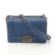 Pre-owned Fabric chanel-bags Chanel Vintage , Blue , Dames