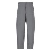 Grijze Wol Elastische Taille Broek Marni , Gray , Dames