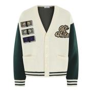 Kristal Cash Varsity Jack Off White , White , Heren