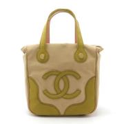 Pre-owned Canvas totes Chanel Vintage , Beige , Dames