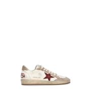 Witte leren sneakers met sterrenlogo Golden Goose , Multicolor , Dames