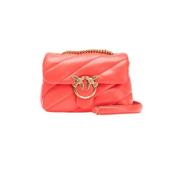 Mini Love Puff Tas Rosso Mandarino Pinko , Red , Dames