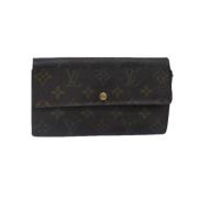 Pre-owned Canvas wallets Louis Vuitton Vintage , Brown , Dames