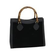 Pre-owned Suede gucci-bags Gucci Vintage , Black , Dames