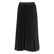 Zwarte Geplooide Rok voor Vrouwen Jil Sander , Black , Dames