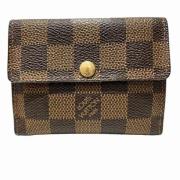 Pre-owned Canvas wallets Louis Vuitton Vintage , Brown , Unisex