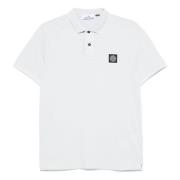 Klassieke Polo Shirt in Diverse Kleuren Stone Island , White , Heren