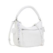 Middelgrote Polyethyleen Handtas Desigual , White , Dames