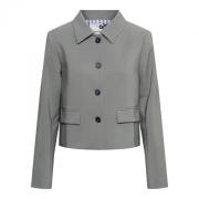 Blazer met ruitpatroon &Co Woman , Green , Dames