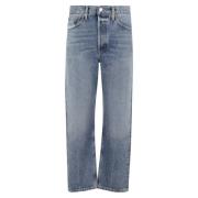 Retro 90s Cropped Jeans Agolde , Blue , Dames