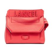 Rode Ninon Flap Crossbody Tas Lancel , Red , Dames