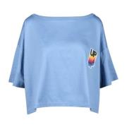 Katoenen T-shirt Douuod Woman , Blue , Dames