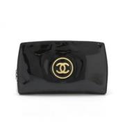 Pre-owned Leather wallets Chanel Vintage , Black , Dames