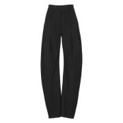 Zwarte wollen broek met ritssluiting The Attico , Black , Dames