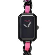 Pre-owned Stainless Steel watches Chanel Vintage , Black , Dames