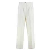 Wijde Pijp Katoenen Broek A.p.c. , White , Dames