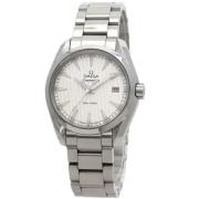 Pre-owned Stainless Steel watches Omega Vintage , White , Heren