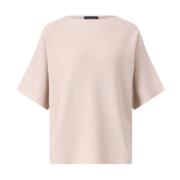 Glitter Gebreide Oversized Shirt Fabiana Filippi , Pink , Dames