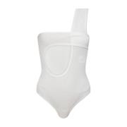 Een-shoulder bodysuit Courrèges , White , Dames