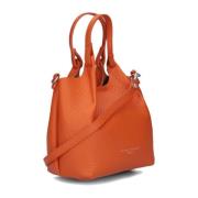 Oranje Leren Handtas DUA ONE Gianni Chiarini , Orange , Dames