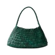 Stijlvolle leren handtas voor vrouwen Dragon Diffusion , Green , Dames