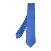 Blauwe Zijden Elegante Sjaal Kiton , Blue , Heren