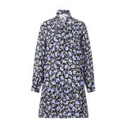 Bloemen Midi Jurk met Elegante Details Diane Von Furstenberg , Black ,...