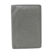 Pre-owned Leather wallets Louis Vuitton Vintage , Gray , Heren