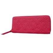 Pre-owned Leather wallets Louis Vuitton Vintage , Pink , Dames