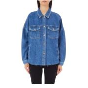 Denim shirt met puntkraag Liu Jo , Blue , Dames