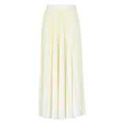 Witte Rok met Contrasterende Details Fabiana Filippi , White , Dames