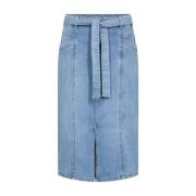 Kimberly Denim Rok met Riem Soyaconcept , Blue , Dames