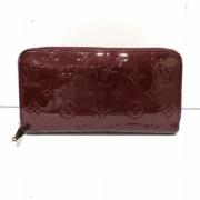 Pre-owned Leather wallets Louis Vuitton Vintage , Red , Dames