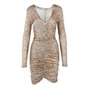 Damesjurk van Viscosestof Twinset , Beige , Dames