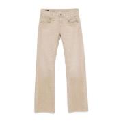 Flare Jeans voor Jongens R13 , Beige , Dames