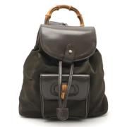 Pre-owned Canvas backpacks Gucci Vintage , Black , Dames