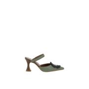 Kralenapplicatie Raffia Pumps Manolo Blahnik , Green , Dames