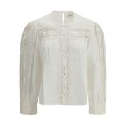 Elegante Blouse met Kantdetail en Knoopsluiting Isabel Marant Étoile ,...