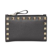 Zwarte Rockstud Small Portemonnee voor Vrouwen Valentino Garavani , Bl...