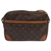 Pre-owned Canvas louis-vuitton-bags Louis Vuitton Vintage , Brown , Da...