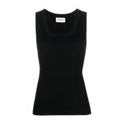 Zwart Gebreide Top P.a.r.o.s.h. , Black , Dames