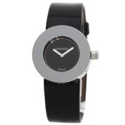 Pre-owned Leather watches Chanel Vintage , Black , Dames