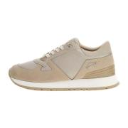 Beige Stoffen Sneakers met Zijlogo Guess , Beige , Heren