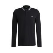 Lange Mouw Polo Shirt Hugo Boss , Blue , Heren