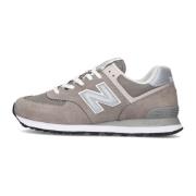 Grijze Vintage Stijl Lage Sneakers New Balance , Gray , Heren