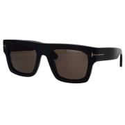 Vierkante zonnebril Fausto Ft0711-N/S 02A Tom Ford , Black , Unisex