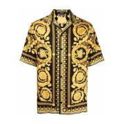 Barok Print Bowling Shirt Versace , Multicolor , Heren