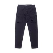 Casual Katoenen Broek C.p. Company , Blue , Heren